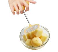 Presse-purée de pommes de terre - Outil robuste en acier inoxydable à 24 trous pour la cuisine | Poignée ergonomique avec prise en main facile, ustensile de cuisine, presse-riz, accessoire de