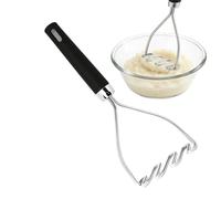 Presse-purée en acier inoxydable - Presse-haricots manuel - Outil de | Presse-purée en métal robuste pour beurre, citrouille, avocat, préparation de repas, maison, restaurant
