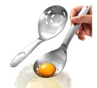Presse-purée - Lot de 2 cuillères de cuisine multi-usages | Cuillère de séparation pour jaune d'œuf, ustensile ménager, pour la cuisine et la salle à manger