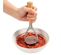 Presse-Purée Manche En Bois Ergonomique Double Arc
