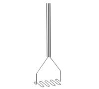 Presse-purée professionnel en acier inoxydable, longueur 610 mm - Hendi 693216