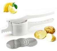 Presse-purée professionnel, presse-purée manuel, presse-purée en plastique fait à la main, robuste, hygiénique et facile à nettoyer
