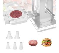 Presse Steak Haché, Fabricant de Moules de Pressage de Hamburger, Hamburger Pressing Maker avec 5 Tubes adaptateurs, Processeur de Formation de Hamburgers, Burger Machine Meat Patty Forming
