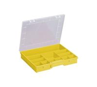 Pressel Euro Plus Basic Boîte De Rangement 15 Pochettes Jaune, Transparent