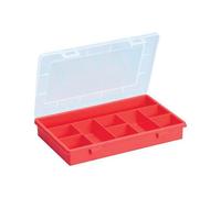 Pressel Euro Plus Basic - Boîte De Rangement - 15 Pochettes - Rouge, Transparent