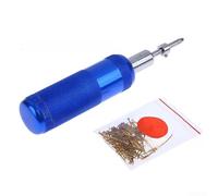 Presseur à ongles professionnel avec butée de profondeur réglable pour travaux de rabot et de travail du bois fin - Alliage bleu 13 cm