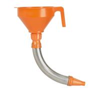 Pressol 02675 - entonnoir en plastique, 160 mm, Orange | avec tamis & tube flexible