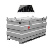 Pressol mobiSTEEL-2000 l-double paroi, acier-avec kit de pompe solaire-30 W-F