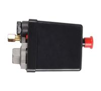 Pressostat 0, 5-0, 8mpa 90-125 D'air 220v Compresseur Psi | Filetage Interne 1/4 Pouce, Ouverture Verticale Simple, Noir, Usage Atelier et Maison