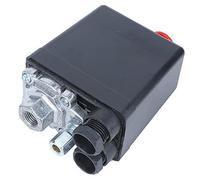 Pressostat Compresseur, Pressostat de Compresseur d'Air Premium Air Compressor Pressure Switch 220V G1/4 0.5-1.2MPa Control Valve Single Port for Air Compressors High Precision Pressure Control