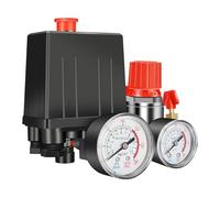 Pressostat de compresseur d'air 90-120PSI, jaus régulateur collecteur commande Valve, soupape sécurité 1/4 "BSP pièces Automatisation industrielle