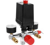 Pressostat de compresseur d'air 90-120PSI Manifold Régulateur Jauge Compresseur Pression Interrupteur Contrôle 220/380V pour Compresseur d'air