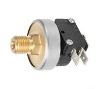 Pressostat métallique à vide filetage G1/8 Finition argentée (-70 kPa) | Plage précise de -10 à -70 kPa, réglable pour cadran, contrôle pneumatique, qualité industrielle, installation facile