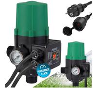 Pressostat pompe eau avec câble 10 bar protection fonctionnement à sec contrôleur pompe pression manomètre interrupteur de pression