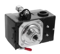 Pressostat pour Compresseur D’air Horizontal 90-120 Psi Noir | Réglage Automatique de Pression, Conception Compacte, Usage Intensif, Gonflage des Pneus, Métal et Plastique