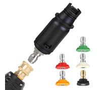 Pressure Washer Nozzles - 3000 PSI 1/4 inch Quick-Connect Portable | High Pressure Washer Tip Adjustable For Brick Floor Concrete Home Garden Yard Gardening