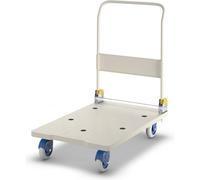 PRESTAR Chariot de transport en plastique avec arceau coulissant pliable 710 x 455 mm