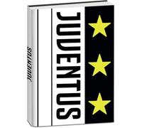 PRESTIGE & DELUXE Agenda compatible avec Juventus Seven - Version 3 étoiles - Standard 18 x 14 cm pour l'école 2026/2027 - Couverture rembourrée + porte-clés équipe en cadeau