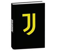 PRESTIGE & DELUXE Agenda compatible avec Juventus Seven - Version noire J - F.to standard 18 x 14 cm pour l'école 2026/2027 - Couverture rembourrée + porte-clés équipe offert