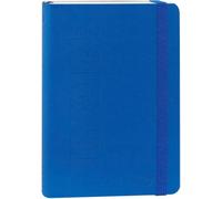 PRESTIGE & DELUXE Agenda journalier 13 mois compatible avec Comix TREDICI Bleu 2026-2027, couverture en polyuréthane avec élastique, pour école, université, dimensions 11 x 15,3 cm + porte-clés