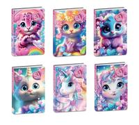 PRESTIGE & DELUXE Agenda scolaire Seven SJ Girl Line Animal Mix 2025-2026 daté F.to standard 20 x 15 cm