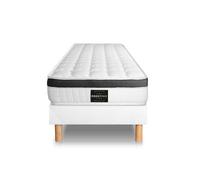 Ensemble Superieur 80 x 190 cm sommier Kit Blanc