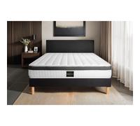 Ensemble Superieur 160 x 200 cm sommier Kit Noir
