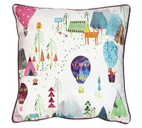 Prestigious Textiles Away We Go Coussin Garni de Plumes, Coton, Barbe à Papa