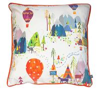 Prestigious Textiles Away We Go Coussin Garni de Plumes en Coton Motif Jungle
