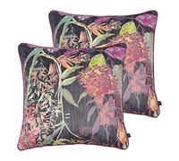 Prestigious Textiles botaniste Coussins, Polyester, Ébène, 55 x 55cm
