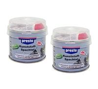 Presto 2K Kunststoff Spachtel 2 X 250 g Schwarz
