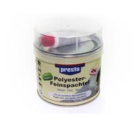 Presto 2K Polyester-Feinspachtel & Durcisseur Blanc 1000 G Métal Bois Béton