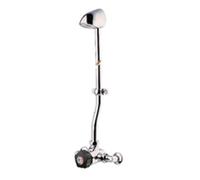 Presto-Mitigeur ALPA pomme de douche fixe avec boutons noir et raccords 35813 - OD