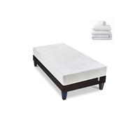 Prêt-à-dormir HERA - Sommier, Couette, Oreillers, Protège-matelas - 90x200 cm