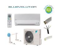 PRET A POSER CLIMATISATION DAIKIN 2000W R32 BLUEVOLUTION REVERSIBLE FTXF20B + KIT DE POSE 15 METRES + SUPPORT MURAL