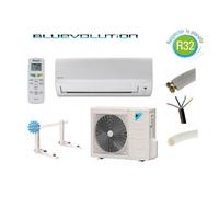 PRET A POSER CLIMATISATION DAIKIN 6000W R32 BLUEVOLUTION REVERSIBLE FTXF60A + KIT DE POSE 12 METRES + SUPPORT MURAL
