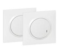 Legrand 600692 Prêt-à-poser dooxie créer un va-et-vient avec 1 commande sans fil et 1 interrupteur 230V~ livré complet, blanc