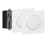 Prêt à poser va-et-vient avec 2 commandes sans fil et 1 micromodule complet Dooxie - Blanc - 600699