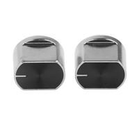 Pretfy Gas Stove Knob Interrupteur Accessoire Essentiel pour les Boutons Remplacement Universal 2PCS Zinc - Ajustement Universel, Durable