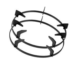 PRETYZOOM 1 Jeu Support Cuisiner Cuisinière À Gaz Boutons Jet Couler Équipement Drain Range Assiette Accessoire De Cuisinière Équerre Étagère Grille De Poêle Porte-pot Le Fer Silver 2 Pièces