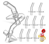 PRETYZOOM 10 PièCes Pointe De Paille De Remplacement En Silicone Universelle Pour Gobelet À Eau Enfants Embout Gourde Anti-Fuite Accessoires Pour Tasse À Bec Facile À Nettoyer