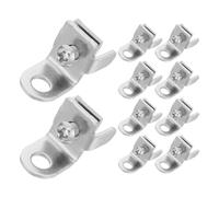 PRETYZOOM 10 Pièces Verrou de Rail Électrique Acier Inoxydable pour Tringles à Rideaux Accessoire Robuste et Adapté aux Installations Domestiques