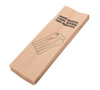 PRETYZOOM 100 Pièces Pochette en Papier Kraft Porte-Couverts Organisateur Ustensiles Cuisine Étui Couverts Mariage Anniversaire Emballage Couverts Housse Baguettes
