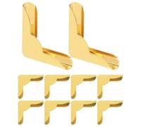 PRETYZOOM 10pcs Protège-Angles de Livres en Métal Style Antique Or pour Décoration et Protection, Accessoires Élégants pour DIY Crafts et Albums Vintage
