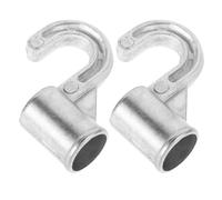 PRETYZOOM 2 Crochets de Tringle pour Armoire, Support de Tringle à Vêtements, Alliage d'Aluminium, Antidéchirure, pour Petit Appartement, 18 MM