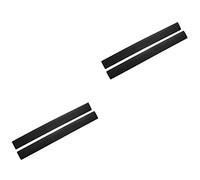 PRETYZOOM 2 Ensembles Poêle Gap Bande Couvertures D'écart De Poêle Remplissage D'espace De Four Couvercles De Brûleur De Cuisinière Doublures Entre Brûleurs Gel De Silice Black 2 Pièces * 2