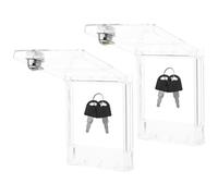 PRETYZOOM 2 Pièces Cache-interrupteur Intérieur 86 Type en Abs avec Serrure Antidérapante pour Protéger Switch Central, pour Ambiance Estivale et Usage Domestique