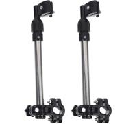PRETYZOOM 2 Pièces Porte-Parapluie Pliable pour Vélo en Acier Inoxydable | Pince Solide, Installation Simple, Angle Ajustable, Usage Vélo ou Chariot, Maintien Ferme de L'ombrelle
