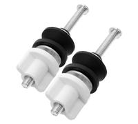 PRETYZOOM 2 Pièces Vis pour Sièges de Toilette Kit de Fixation pour Abattant Wc en Acier Inoxydable et Caoutchouc Vis Universelles pour Charnières de Siège de Toilette Installation Facile