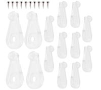 PRETYZOOM 20 Pièces Clip de Retenue pour Panneaux en Bois et Acrylique | Clamping Ferme, Installation Facile, pour Armoires et Murs, Accessoire en Plastique, Usage Polyvalent Couleur Aléatoire